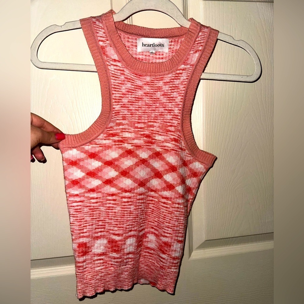 Heartloom Women's pink Knit Tank Top XS spring summer vacation
